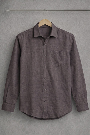 Premium Charcoal Color Linen Shirt for Men