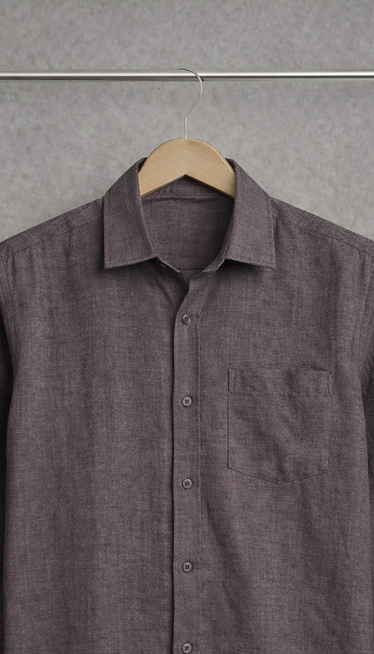 Premium Charcoal Color Linen Shirt for Men