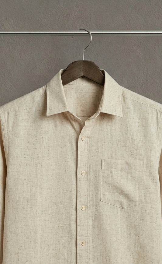 Natural Linen Shirt for Men