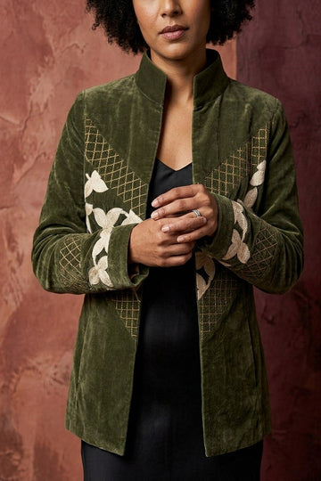 Luxury Embroidered Jacket for Women