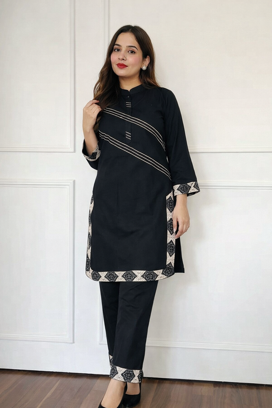 Designer Linen Cotton Co-ord Set