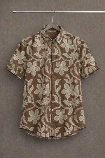 Men’s Embroidered Linen Shirt