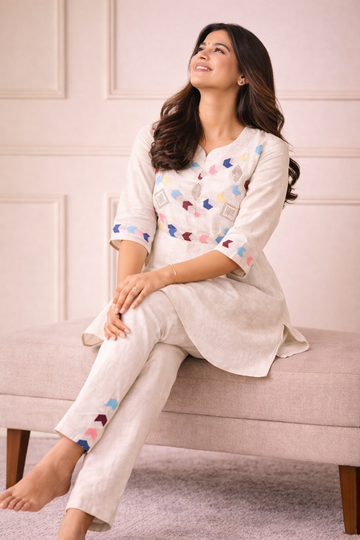 Premium Linen Cotton Co-ord Set