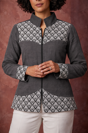 Cotton Embroidered Jacket