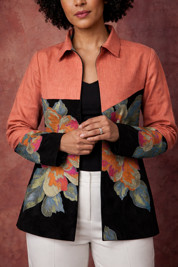 Women’s Cotton Embroidered Jacket