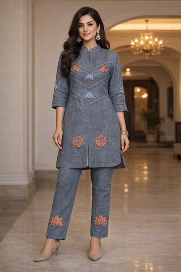 Soft Linen Cotton Two Piece Set for Women