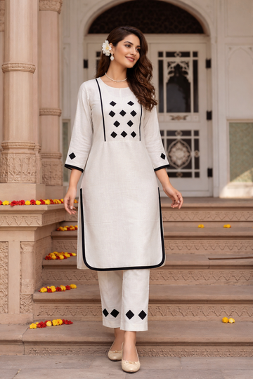 Modern Cotton Linen Co-Ord Set