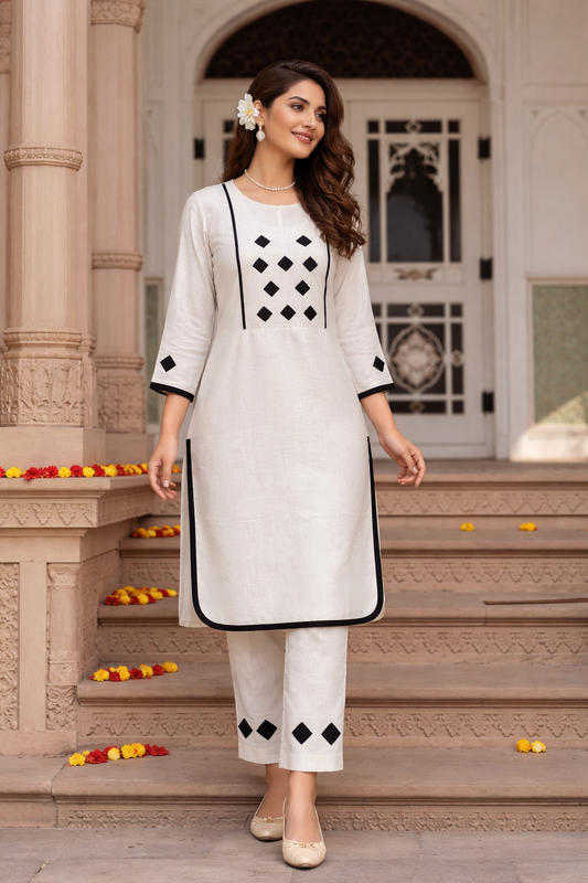 Elegant Cotton Linen Co-Ord Set for Women