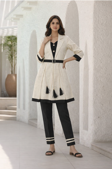 Elegant Linen Cotton Co-Ord Set