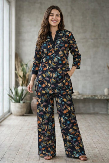 Women’s Viscose Muslin Printed Co-Ord Set