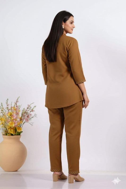 Flex Cotton Co-ord Set in Surat | Stylish Women Matching Sets